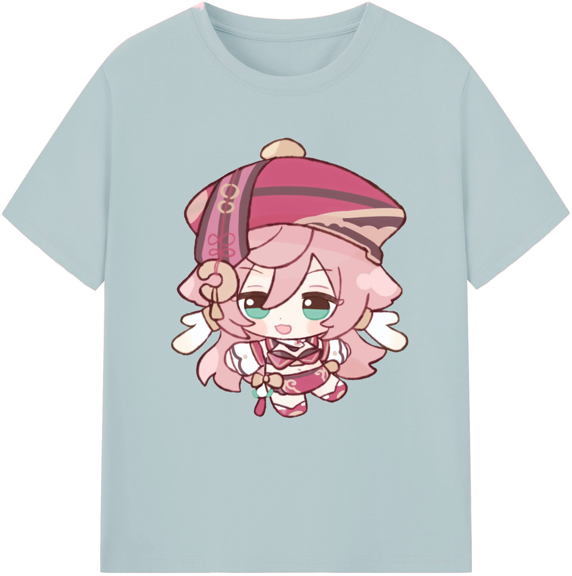 げんし神 ヤンフェイ genshin Yanfei 綿100％半袖Tシャツ（フロントプリント）